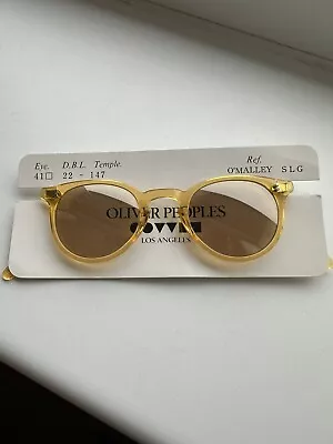 Oliver Peoples O’Malley SLG 41 Sunglasses Champagne Flash Rare Vintage 1987 • £175