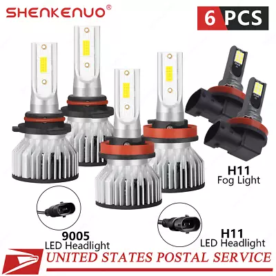 For MITSUBISHI Outlander Sport LED Headlight Bulbs Kit High-Low Beam Fog Light • $34.88