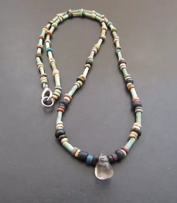 NILE  Ancient Egyptian Amulet Mummy Bead Necklace Ca 600 BC • $60