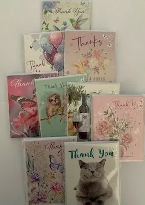 £2.15 • Buy Note Cards Thank You Just To Say Blank Pack 4 Cards Various Designs Noel Tatt 