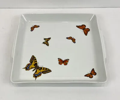 $29.95 • Buy Vintage Naaman Israel Porcelain Matzah Serving Tray/Platter With Butterflies