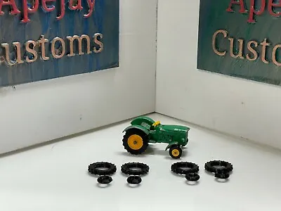 Lesney Matchbox John Deere Tractor No 50  2 Sets Of Black Tires • $6