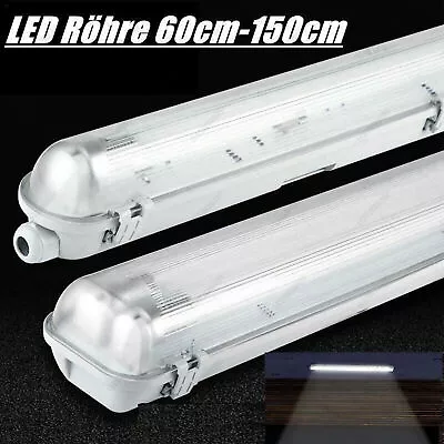 4FT 5FT IP65 LED Strip Lights Batten Tube Light Office Shop Garage Ceiling Lamp • £24.35