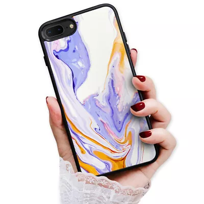 $9.99 • Buy ( For IPhone 8 ) Back Case Cover AJ13203 Abstract Marble