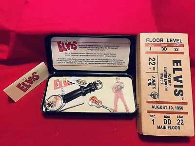 Elvis Fossil Watch New In Box Ltd Ed. In Tin Case Vintage 27 Yrs Old  Brand News • $180