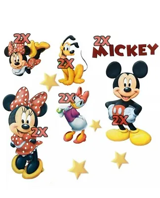 Disney Mickey & Minnie Mouse Removable Wall Sticker Decal Set  New!! • $10.95