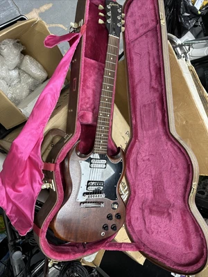 $691 • Buy Gibson SG Brown Electric Guitar And Hard Case USED
