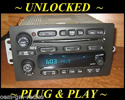 Unlocked 2002-03 CHEVY Trailblazer GMC Envoy BOSE 6 Disc CD Changer Radio Player • $325