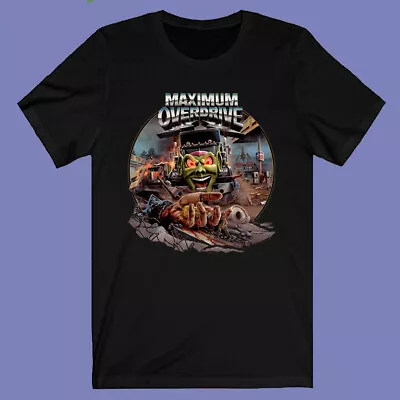 Maximum Overdrive Classic Horror Movie Logo Men's Black T-shirt Size S-3XL • $20.99