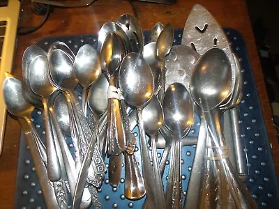 Vintage Now Kitchen Junk Drawer Lot Flatware Spoons Lot • $12.09