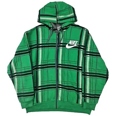 Nike Vintage Spellout Checkered Hoodie Men's XL • £30