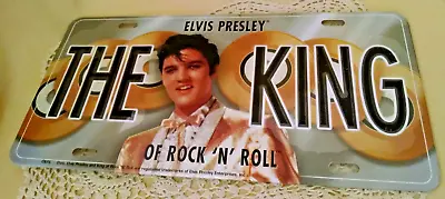 Elvis Presley License Plate New King Of Rock N Roll Hemmed Epe Enterprises Gold. • $18.99