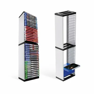 Host Game Disk Tower Storage Rack Stand Store 36-Game Discs For PS4 PS5 Xbox One • £30.77