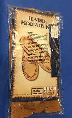 Vintage Leather SCOUT Moccasin Kit - Adult Size 8-9 USA Sealed NIB • $29.99