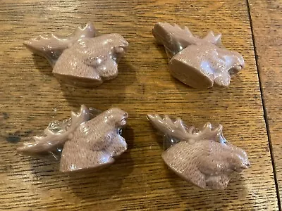 Four (4) Moose Head Soaps Cabin Lodge Restroom Bathroom Décor Decoration Bath • $20