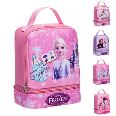 Lunch Bag Insulated Thermal Food Storage Box Pack Kid Girl Princess Frozen Elsa • £10.16