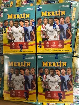 2023 Topps Merlin UEFA Champions League (4 Blaster Boxes)- Factory Sealed!! • $99