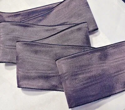 3  Wide German Moire'  Ribbon-  Mauve • $3