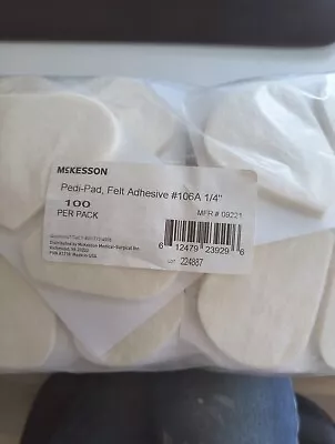 New 100 Pack Felt Metatarsal  1/4  Thick Self Adhesive Foot Pads • $25