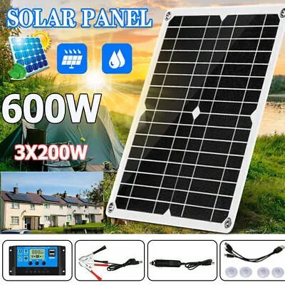 £22.67 • Buy 600W Watts Solar Panel Kit 100A 12V Battery Charger With Controller Caravan Boat