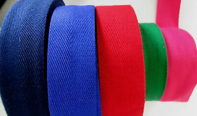 38mm (1.5 )  HERRINGBONE / TWILL TAPE -  Per 2m Length • £1.80