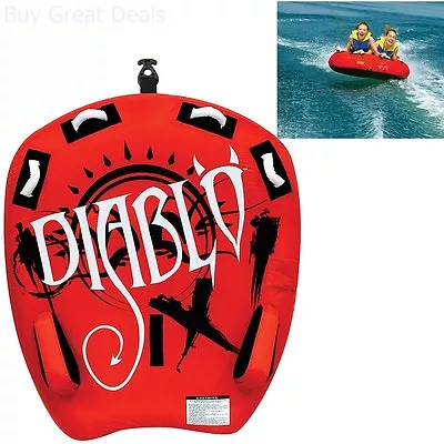 Large 1-2 Person Towable Tube Inflatable Float Water Sport Boat Raft Tubing Ski • $144.98