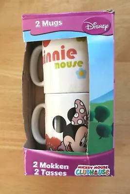  2 X Minnie Mouse Mugs Set - Mickey Mouse Clubhouse Series New In Box • £7.99