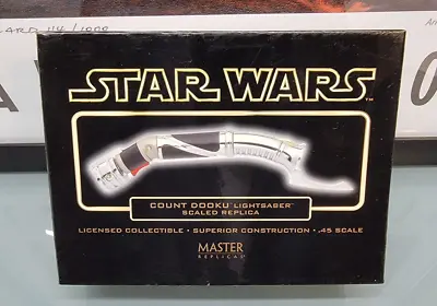 Master Replicas Star Wars Atoc Count Dooku Gold Lightsaber .45 Scale Sw-307 *us* • $149.99