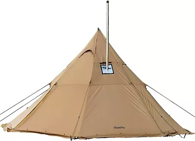  Camping Hot Tent 4-8 Person Tipi Tent With Stove Jack For Bushcraft Cooking  • $329.95