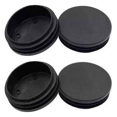 4PCS 76mm (3 Inch) Round Plastic Plug Round Black Plastic End Cap Pipe Tubi... • $8.90