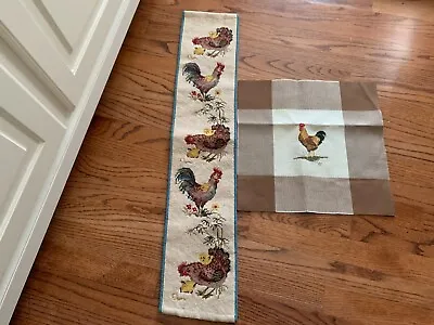 Elsa Williams Rooster Needle Point Bell Pull Cross Stitch • $9.50