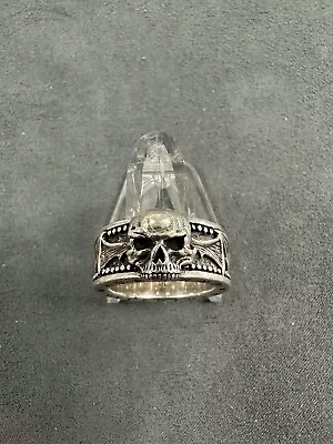 Clocks & Colours Avenged Sevenfold Sterling Silver Skull Ring Size 8  • $49.99