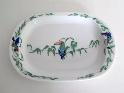 £125 • Buy Rare Small Hermes Paris   Toucan   Porcelain Oval Serving Dish