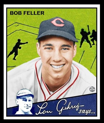 $0.99 • Buy 1934 Goudey Bob Feller Card Personally Made  Mt