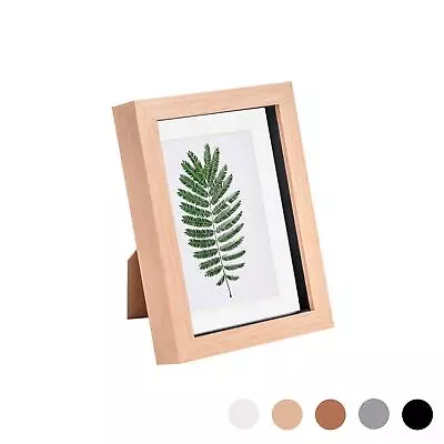 £7.99 • Buy 5 X 7 3D Box Frame Photo Picture Deep Display Shadow With 4 X 6 Mount