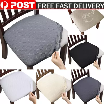 Home WaterProof Elastic Dining Room Chair Seat Cushion Covers Removable Washable • $14.86