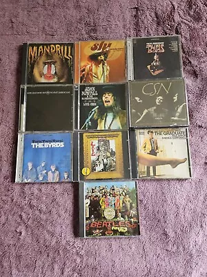 1960s/70s Rock CD Album Bundle Job Lot (BeatlesByrds Love Velvet Underground • £10