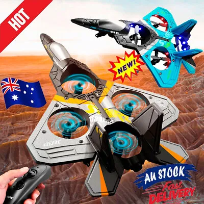 V17 Jet Fighter Stunt RC Airplane Remote Control 360 Spin Plane Glider Model New • $44.95