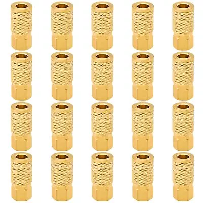 1/4-Inch Brass Female Industrial Coupler 20 Pack 1/4 Inch Air Hose Fittings ... • $61.86