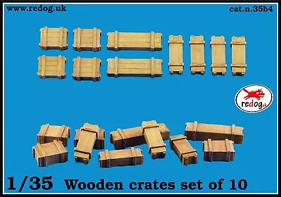 1/35 Boxes Military Scale Resin Modelling Stowage Kit Diorama Accessories 4 • £8.99