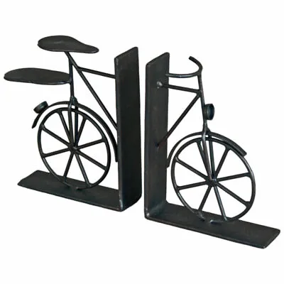 Cycle Bicycle Metal Book Ends Vintage Style Bookends Shelf Home Decor Sitters • £14.95