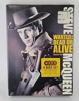 Steve McQueen Wanted: Dead Or Alive Season 1 ONE DVD 4-Disc Set NEW SEALED • $9.90