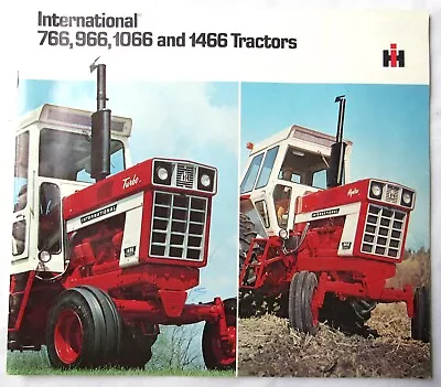 Vintage IH International 766 966 1066 And 1466 Tractors Brochure 5-71 • $16