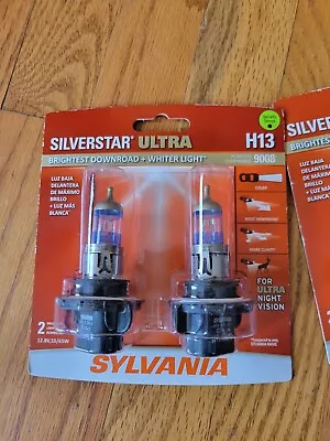 Sylvania Silverstar Ultra H13 Halogen Headlight Bulb (2 Bulbs) FITS 9008 • $27.98