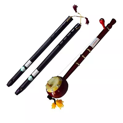 Tumbi Alghoza Combo Pack Punjabi Musical Instruments Iktara Bansuri Flute Ektara • $44.99