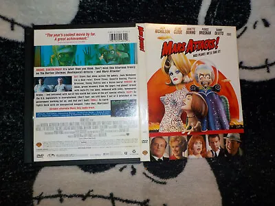 Mars Attacks! Vintage Snapcase DVD Tim Burton Jack Nicholson Free Shipping • $8.54