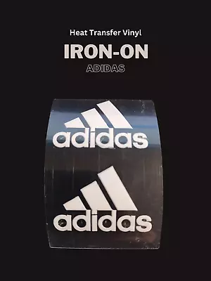  Adidas Logo Iron-On Decals: Two 1.5 Inch (White) - Customize With Style!  ✌️🔳 • $5.73