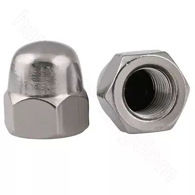 UNC Acorn Cap Dome Nuts Hexagon Hex Nut 304 A2 Stainless 8# 10# 1/4  5/16  3/8  • $3.49