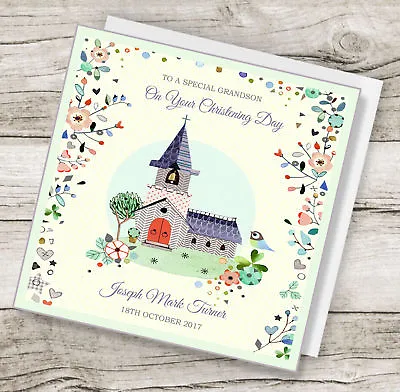 £4.25 • Buy Handmade Personalised Christening / Baptism Card Any Text