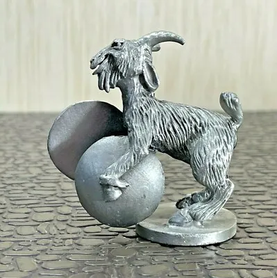 Vintage Hudson Pewter Goat Cymbals Percussion Marching Band Mascot  • $14.80